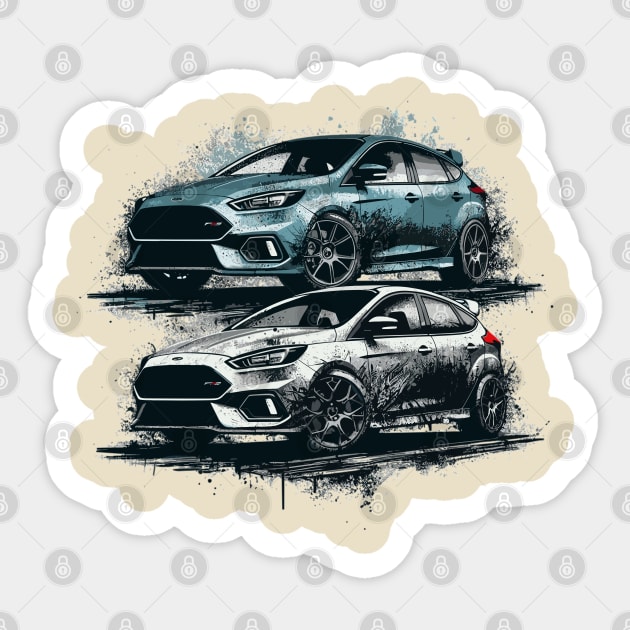 Ford Focus Sticker by Vehicles-Art